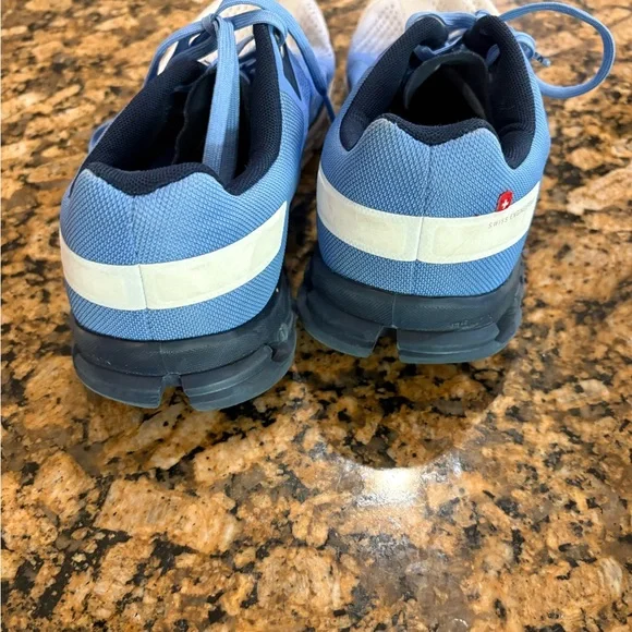 On Running women Light Blue and White Athletic Shoes - Picture 7 of 7